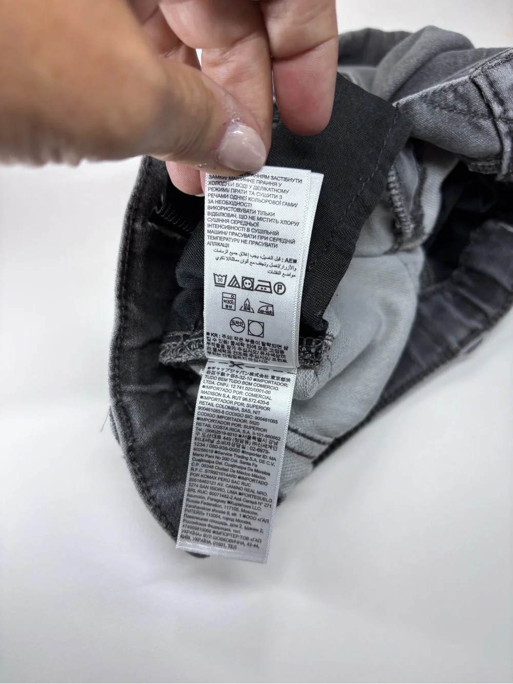 GAP Baby Gap 2 yrs SLIM FIT Grey Toddler Distressed Jeans Adjustable Waistband